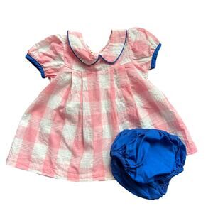 The‎ Oaks Apparel 18m Dress Bloomers Pink Blue Gingham